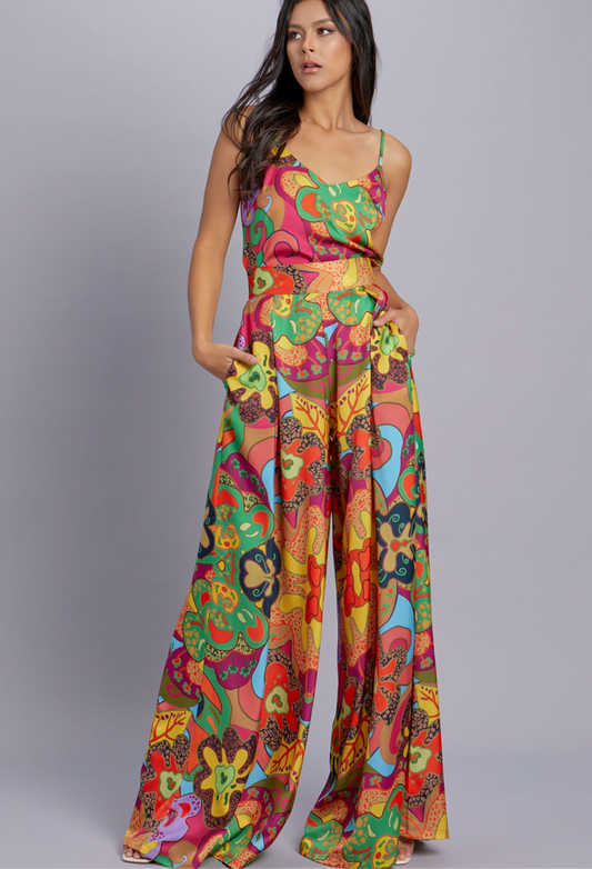 Theresa Vacay Vibes Dress Cami Top and Palazzo Pants Set!