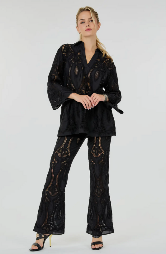 Mode Sense Lace Pant Set