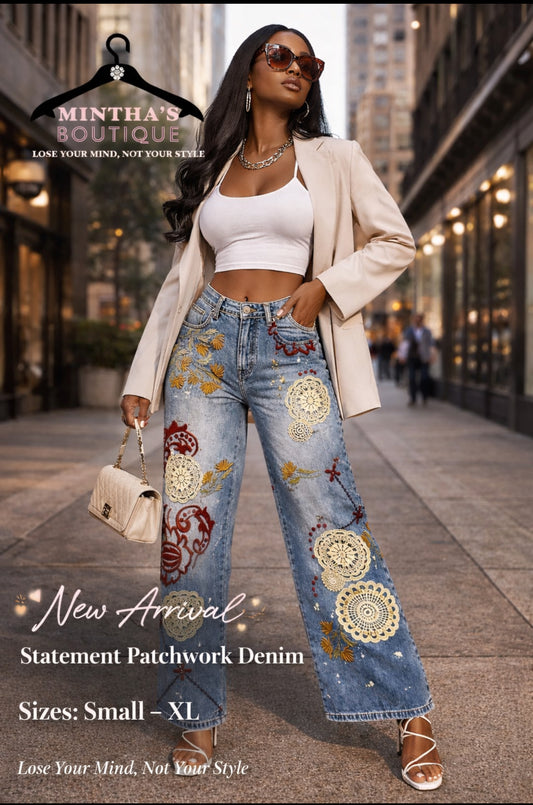 JHer Embroidery DesignJeans