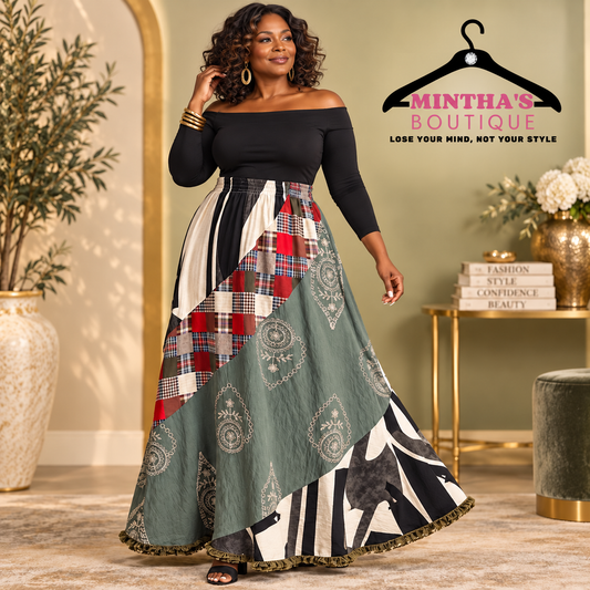 The Plaid Possibilities Maxi Skirt