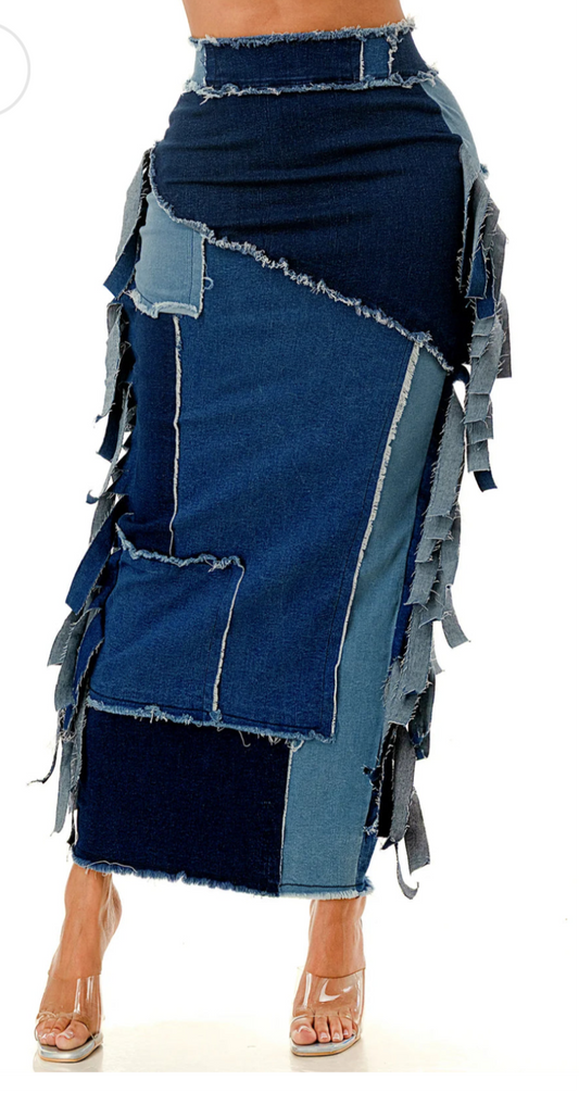 Oh So Denim In Style Skirt