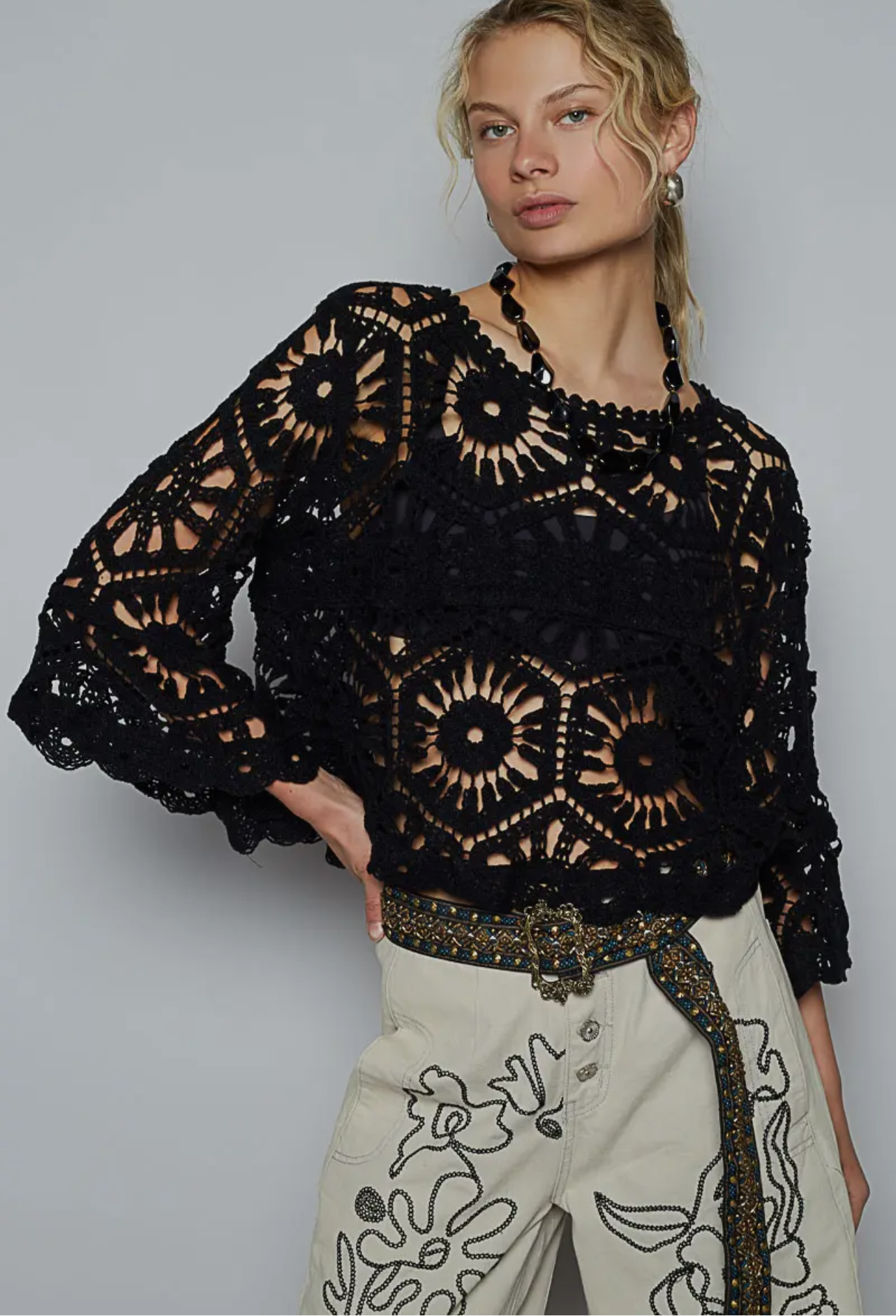 Flower Child Crochet Top