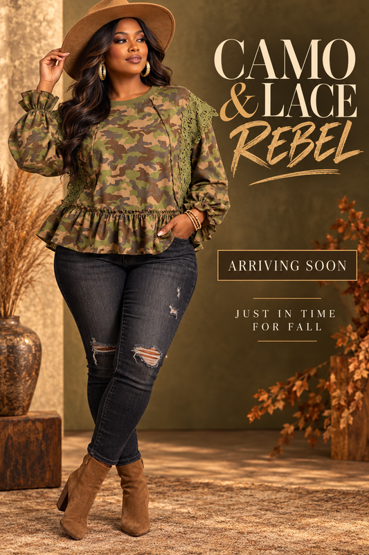 Camo & Lace Rebel _Pre-Order EST 10/1
