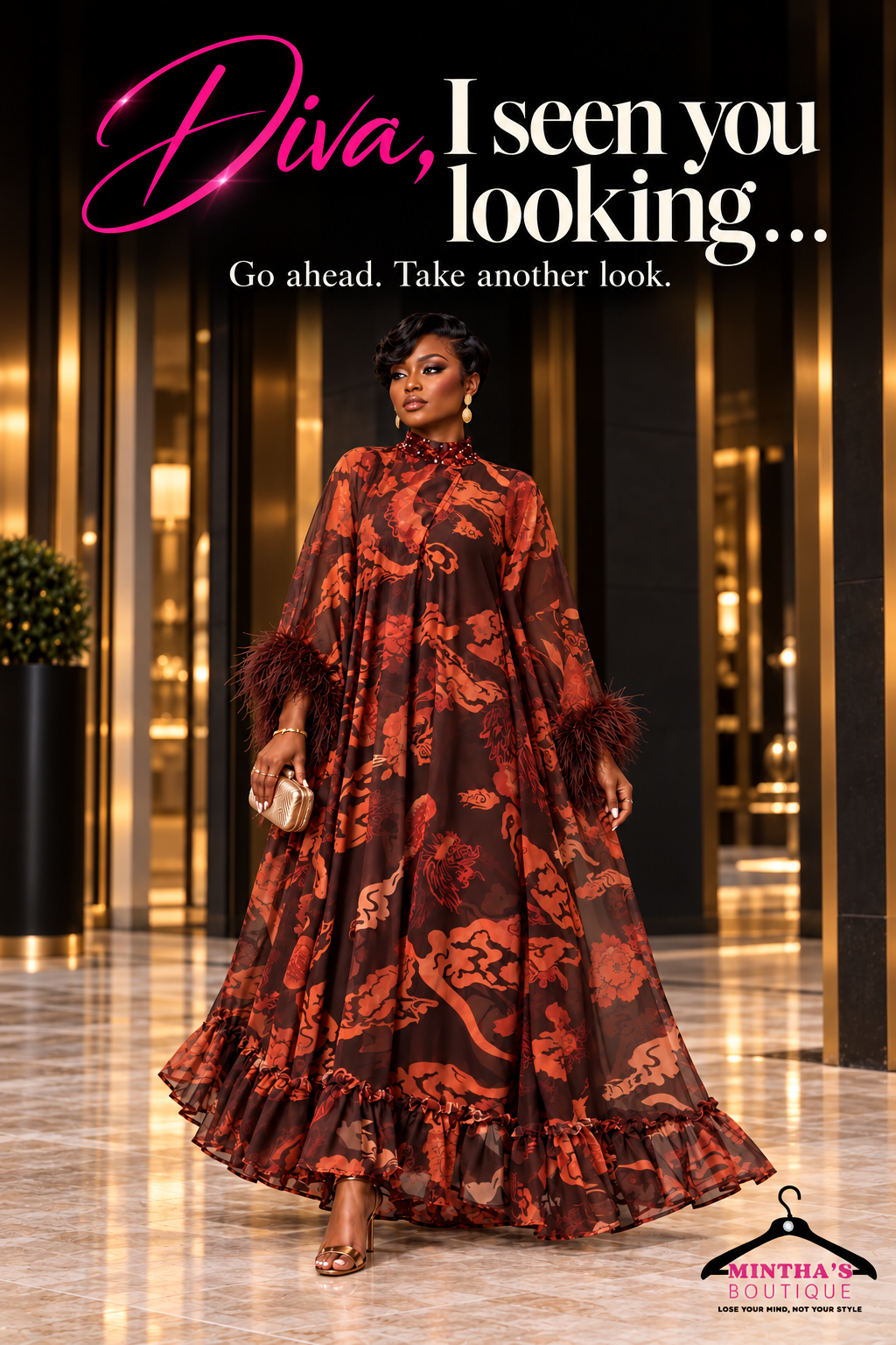 Autumn Empress Maxi Dress