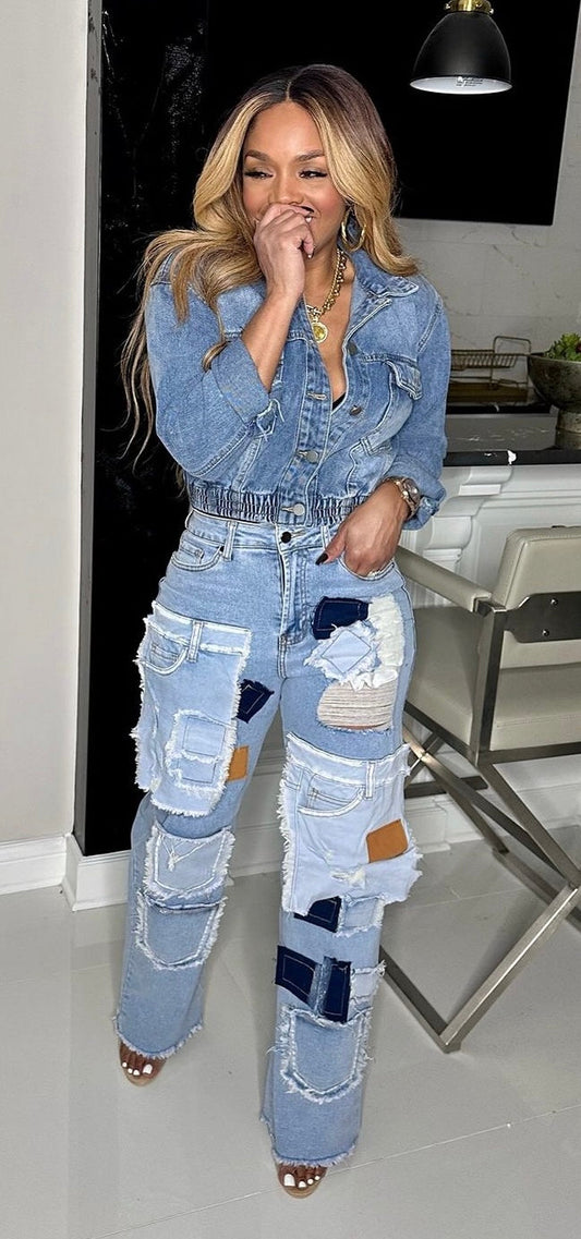 Dream Patchwork Denim Jeans