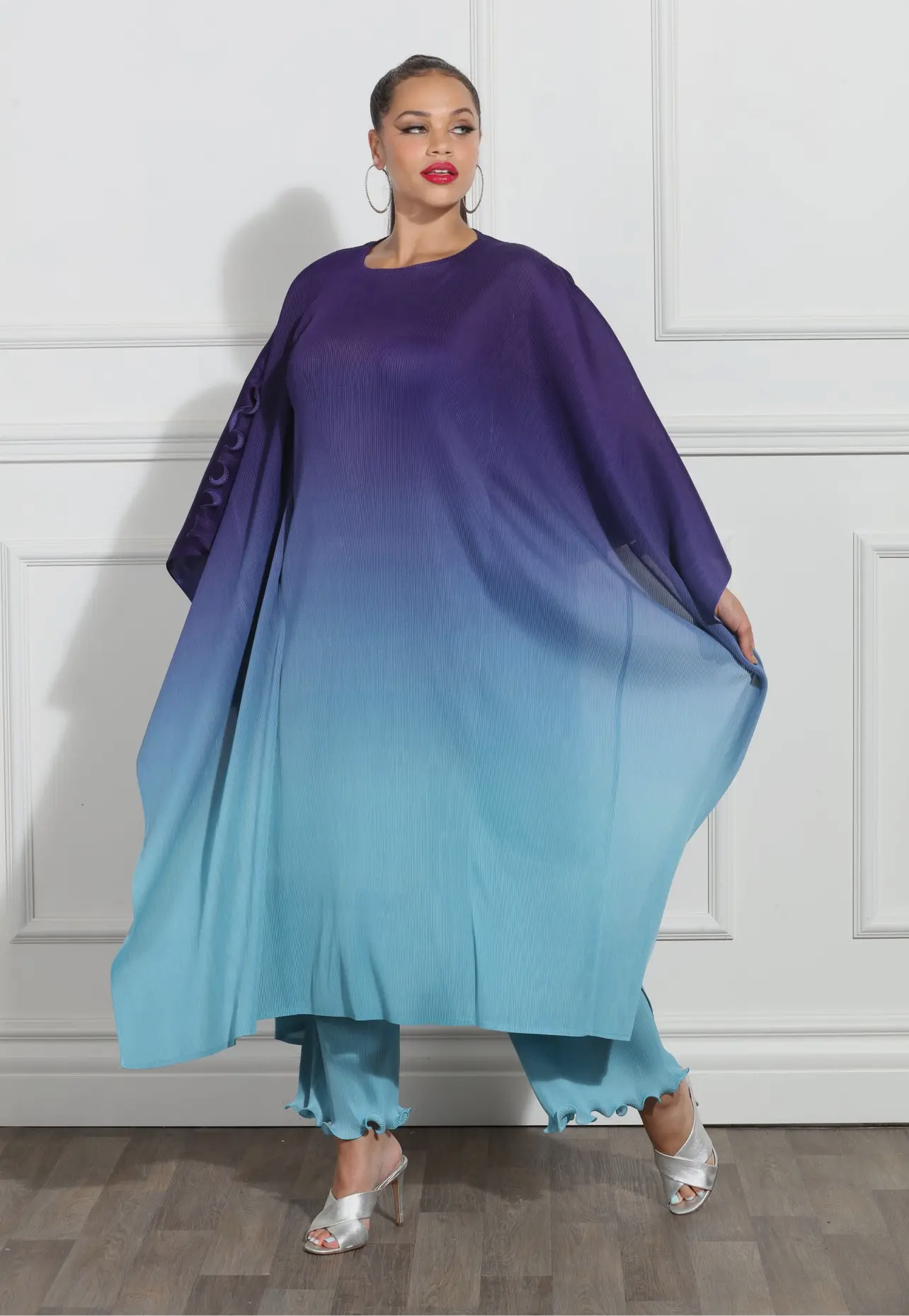 In too Deep Purple Blue - Ombre Dress and Pant Set