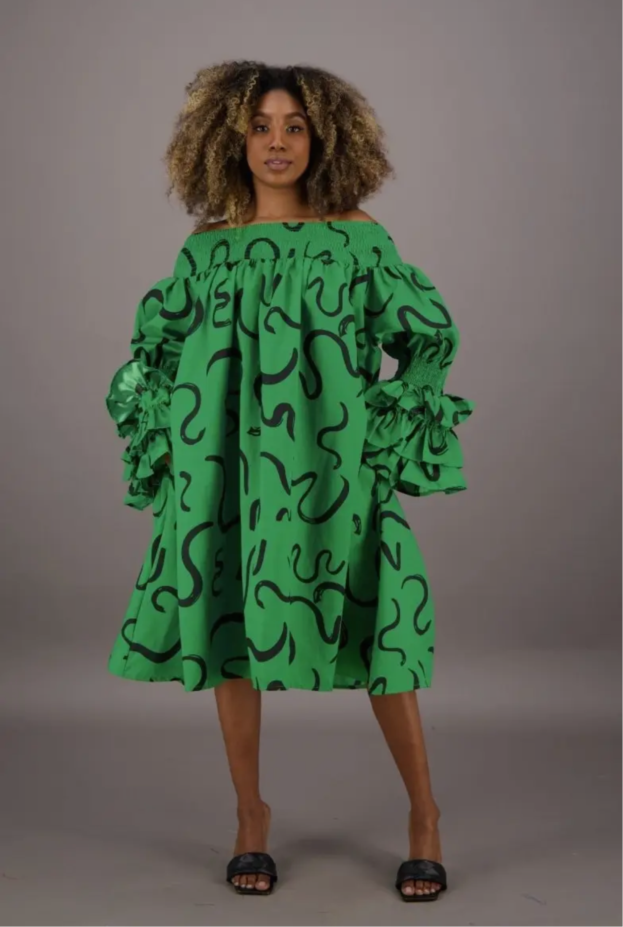 Dizzy Lizzy Dress_Green