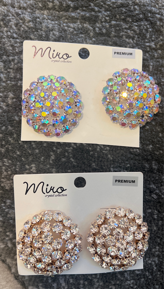 Circle Crystal Earrings
