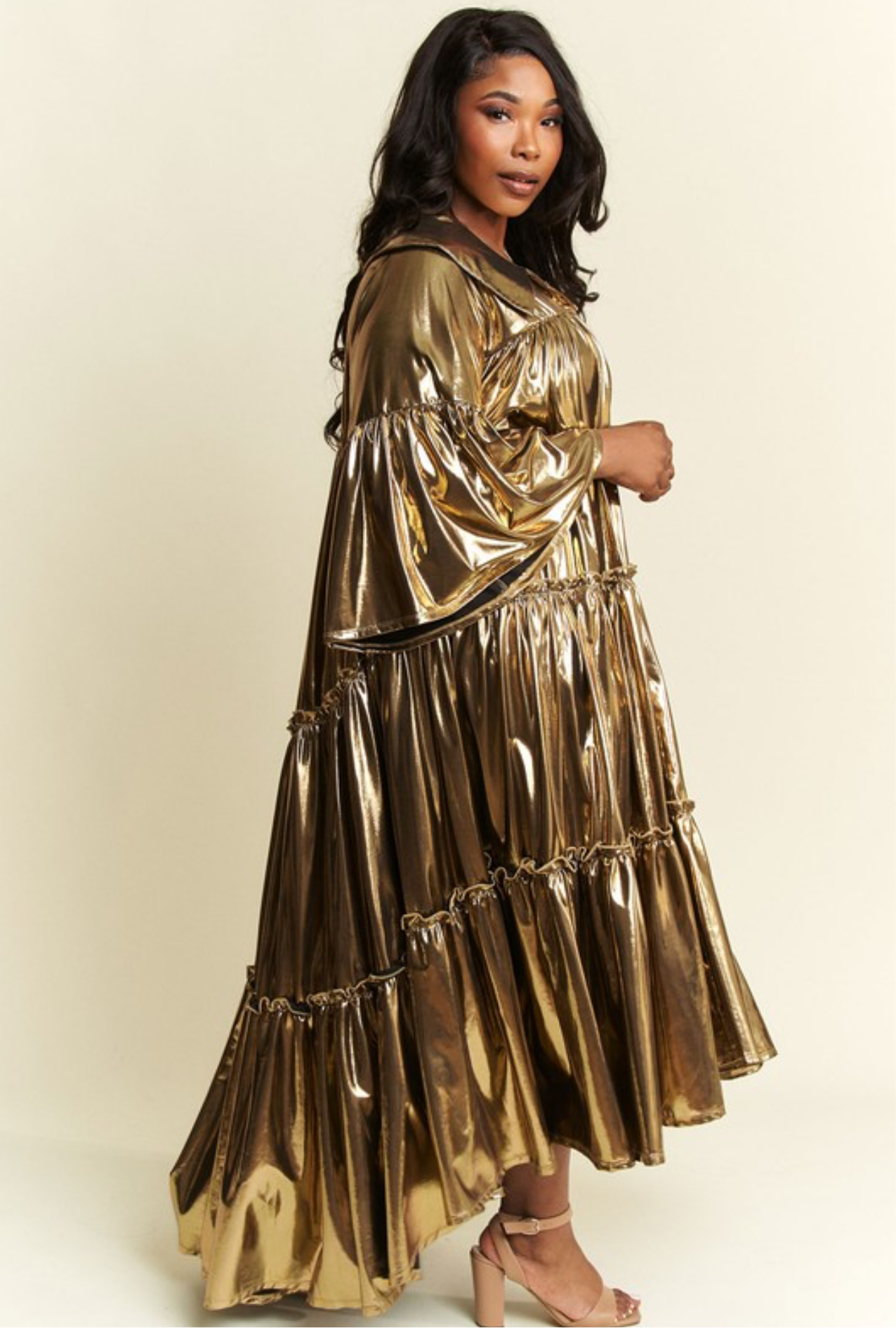 Gold Foil Dressy Dress