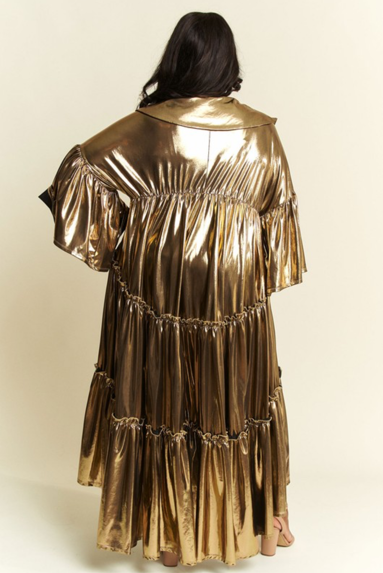 Gold Foil Dressy Dress