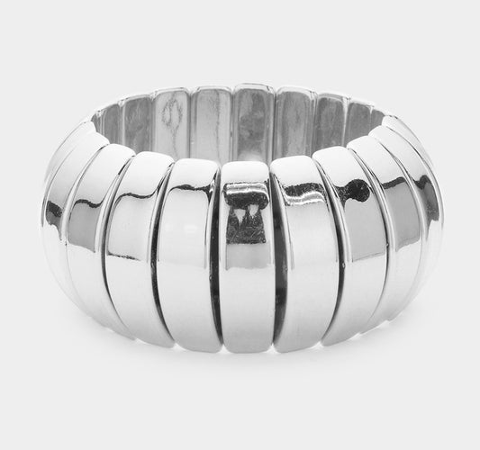 Chunky Metal Stretch Bracelet