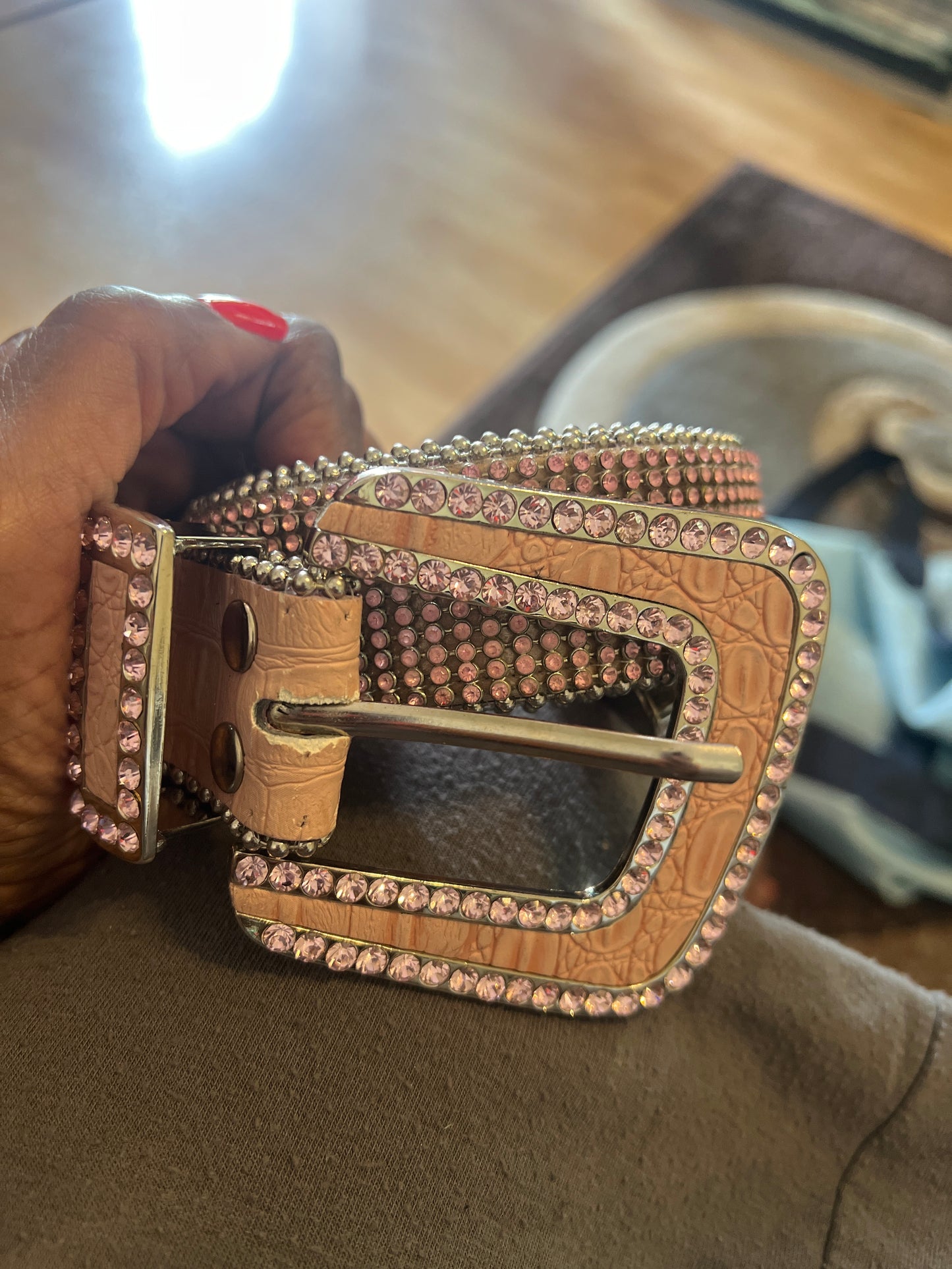 Blazing Hot Rhinestone Buckle Belt
