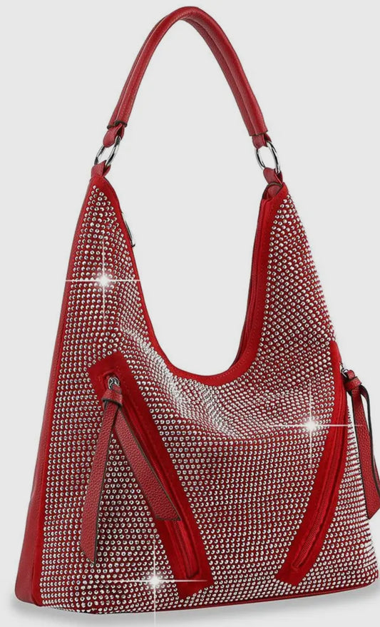 Hobo Chic Rhinestone Handbag