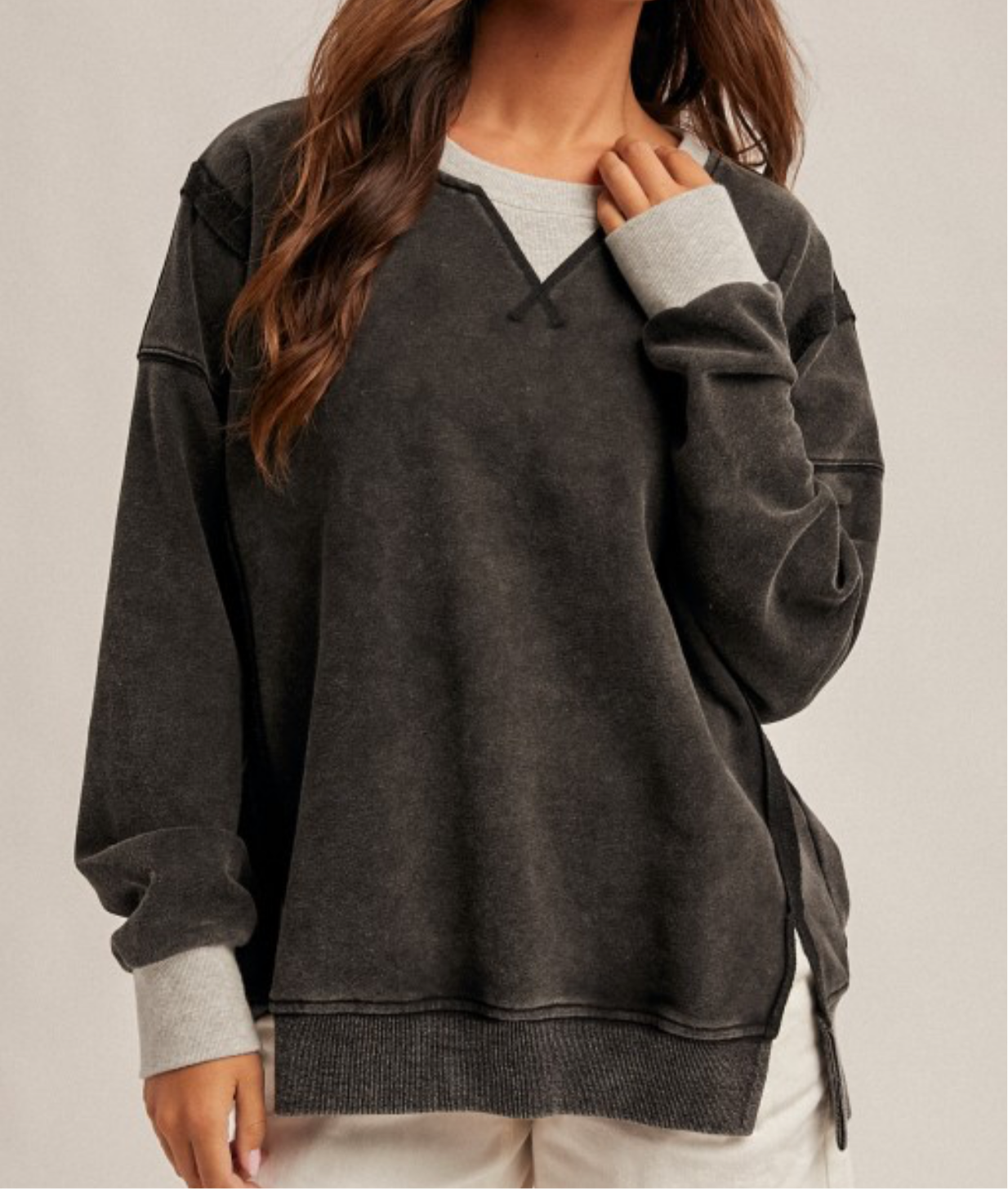 We The People Roll-Neck Sweat Shirt