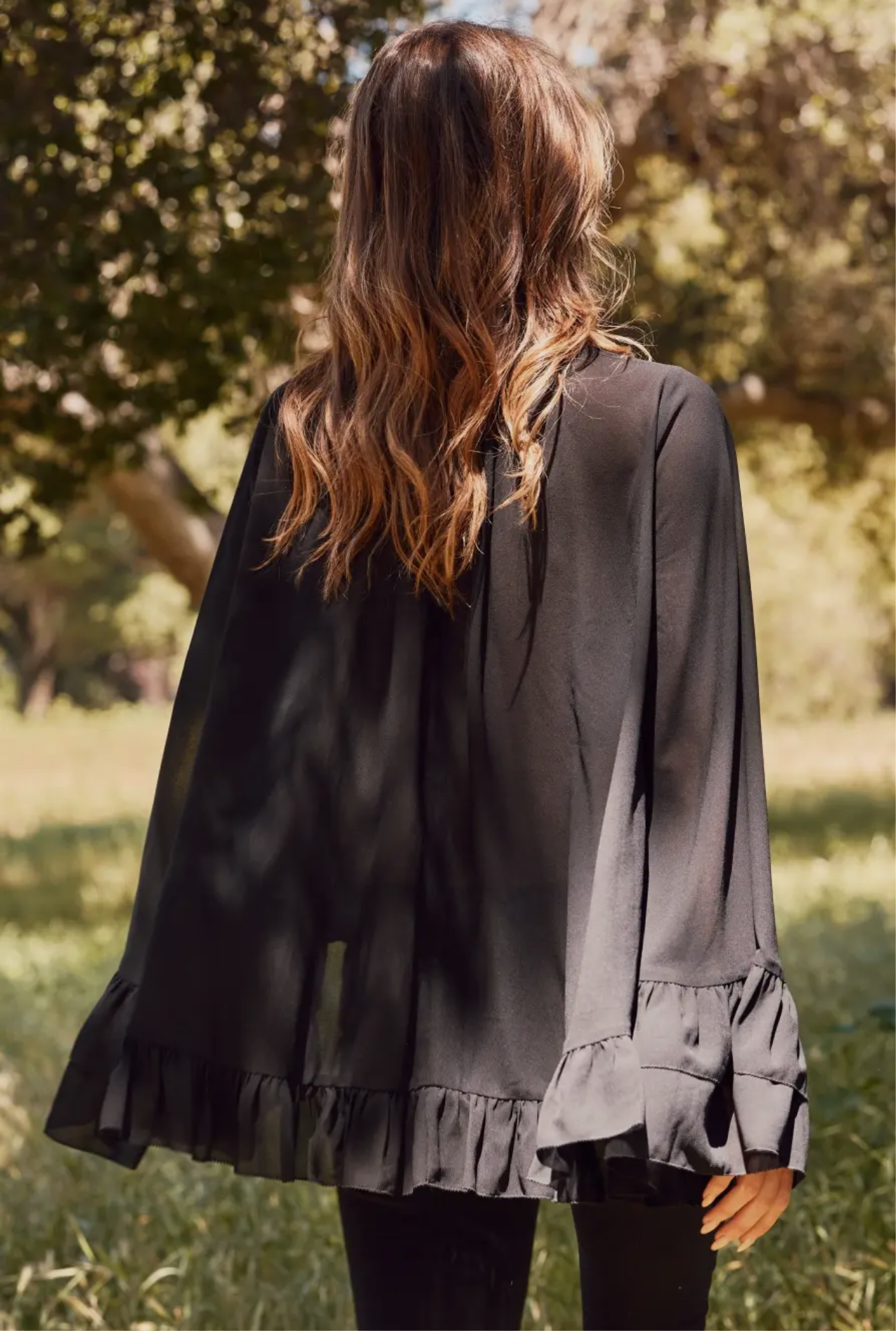 Tiff Ruffle Chiffon Layered Blouse