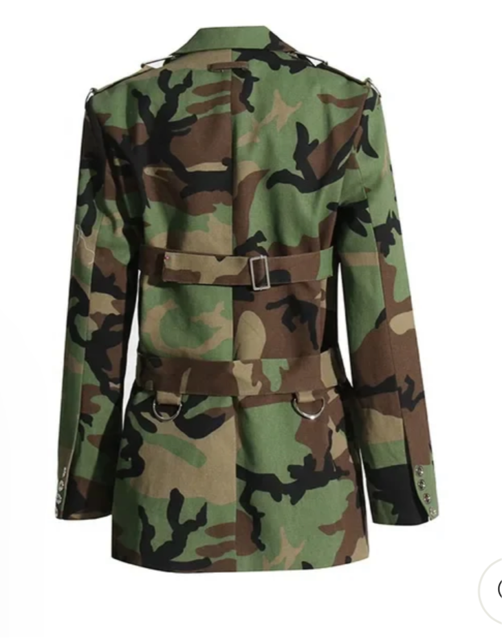 Luxe Camo Military Jacket