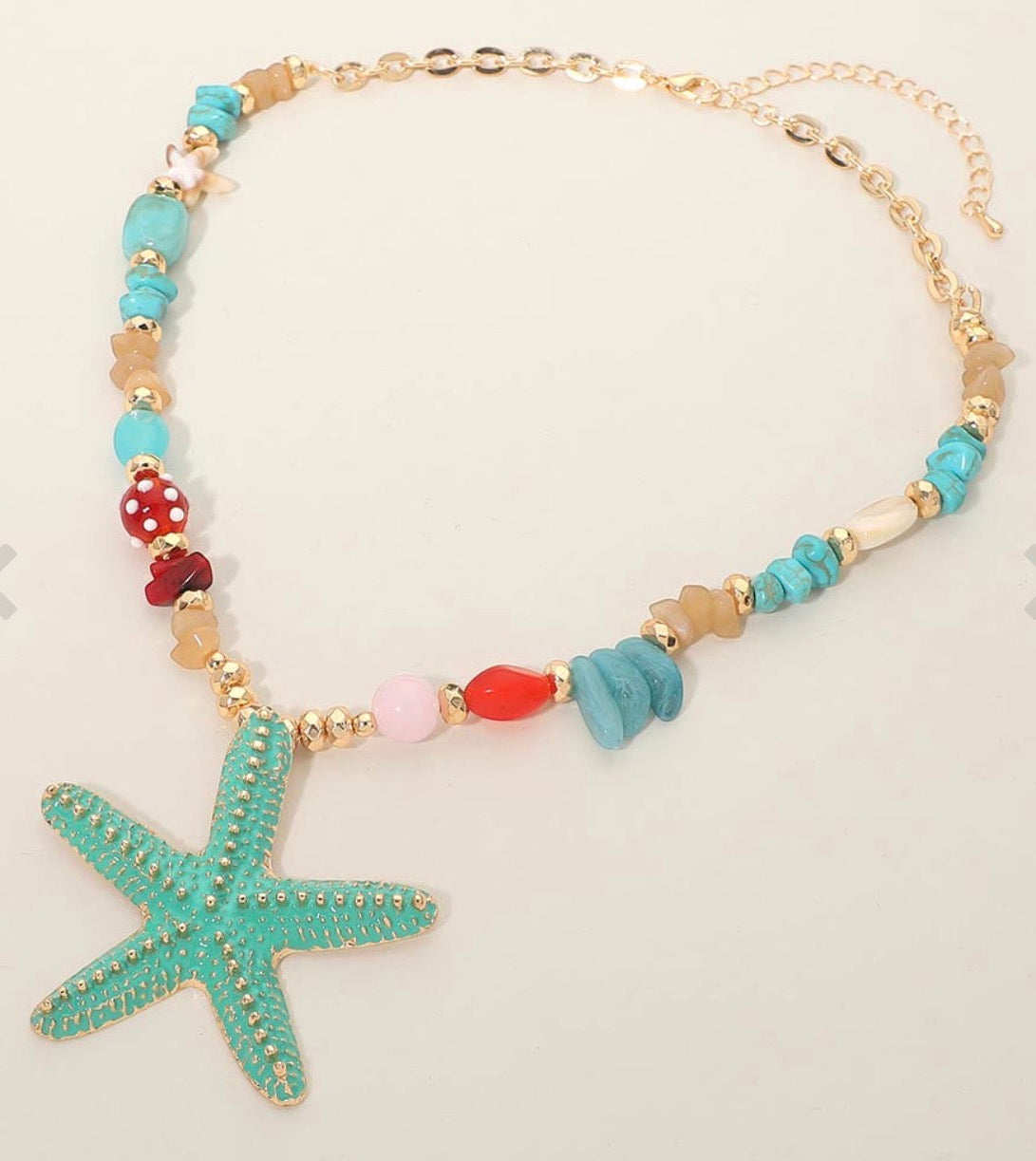 Beach Summer Star Fish Necklace