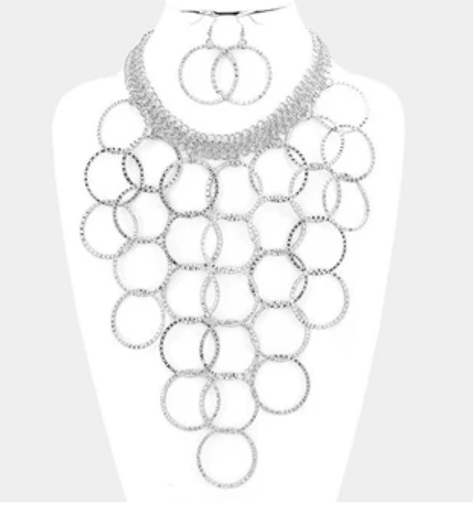 Multi Ringlet Necklace Set