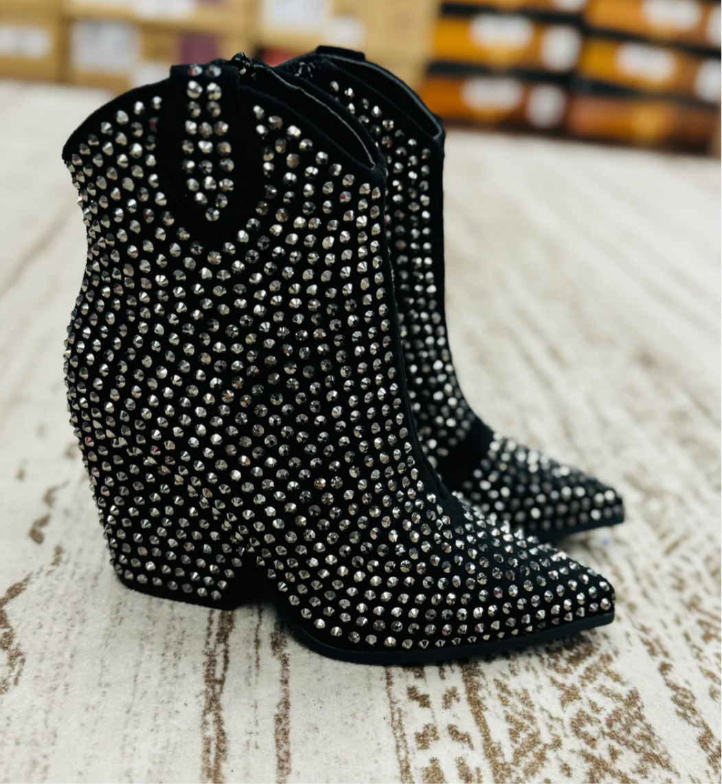 Swagger Studded Ankle Bootie