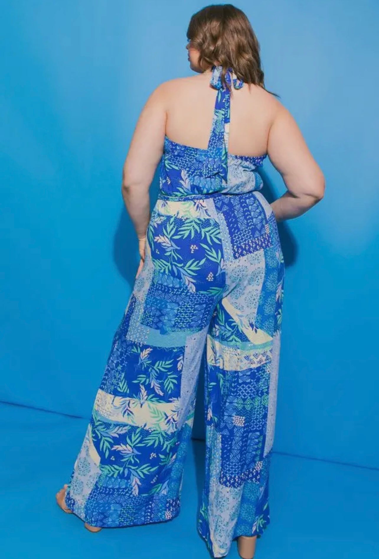 Kiss Me Blue Paisley Jumpsuit