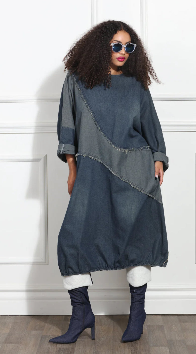 In the Mix Denim Dress