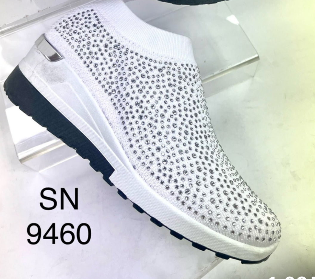 White Bling Sneaker