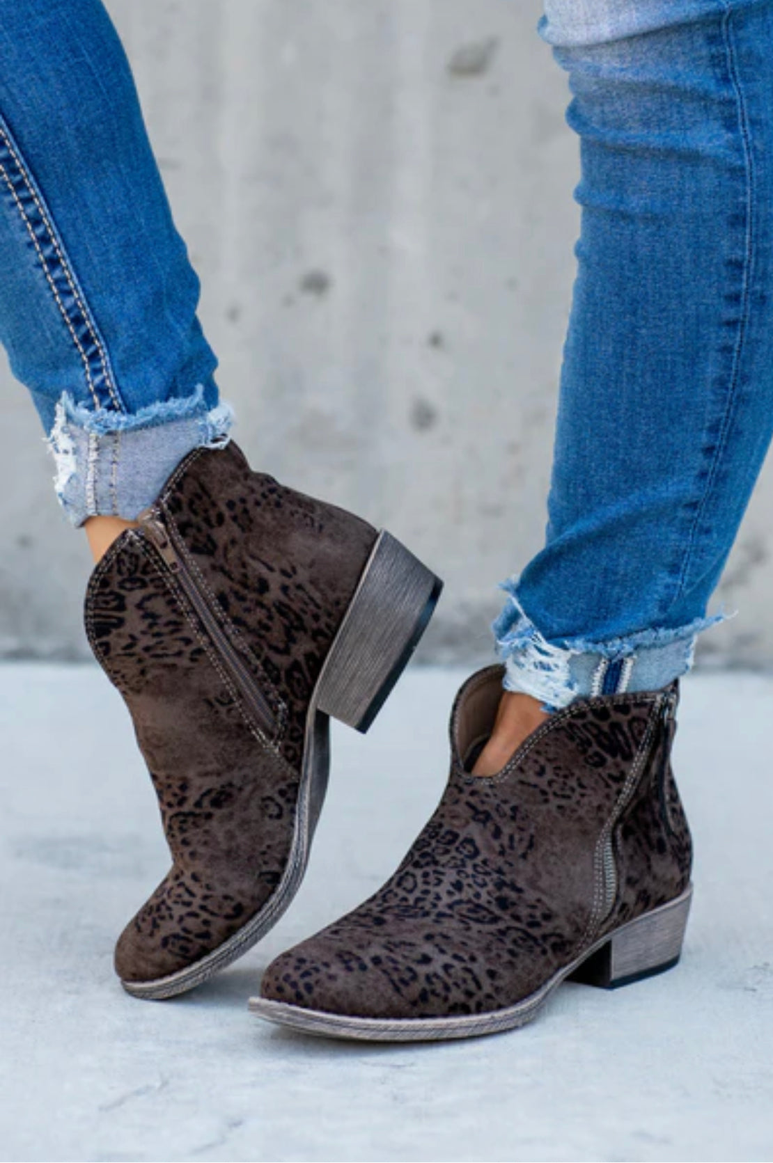 Leopard Fawn Bootie