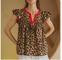 Sassy Leopard Top