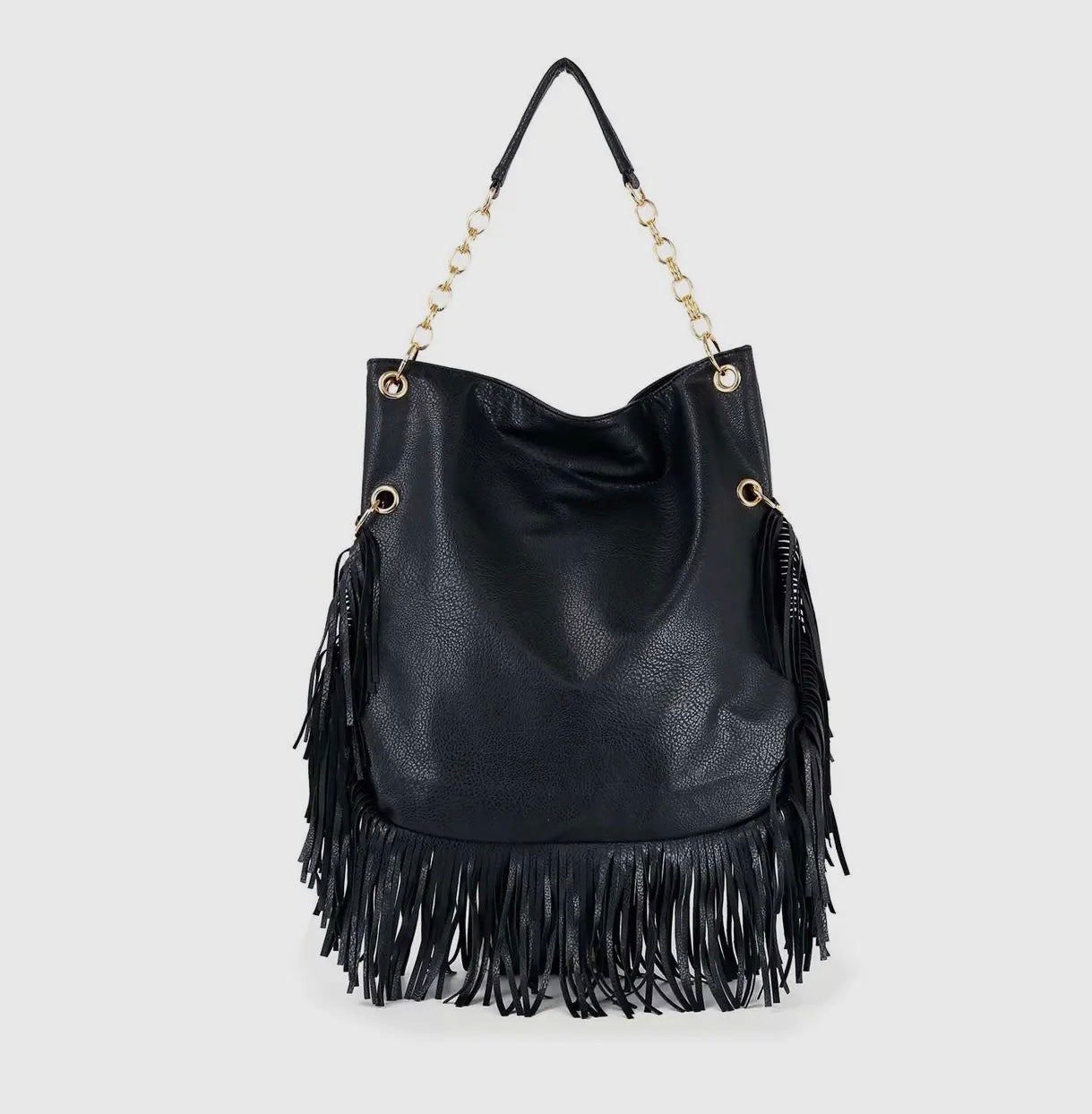 Lucky Fringe Hobo Handbag