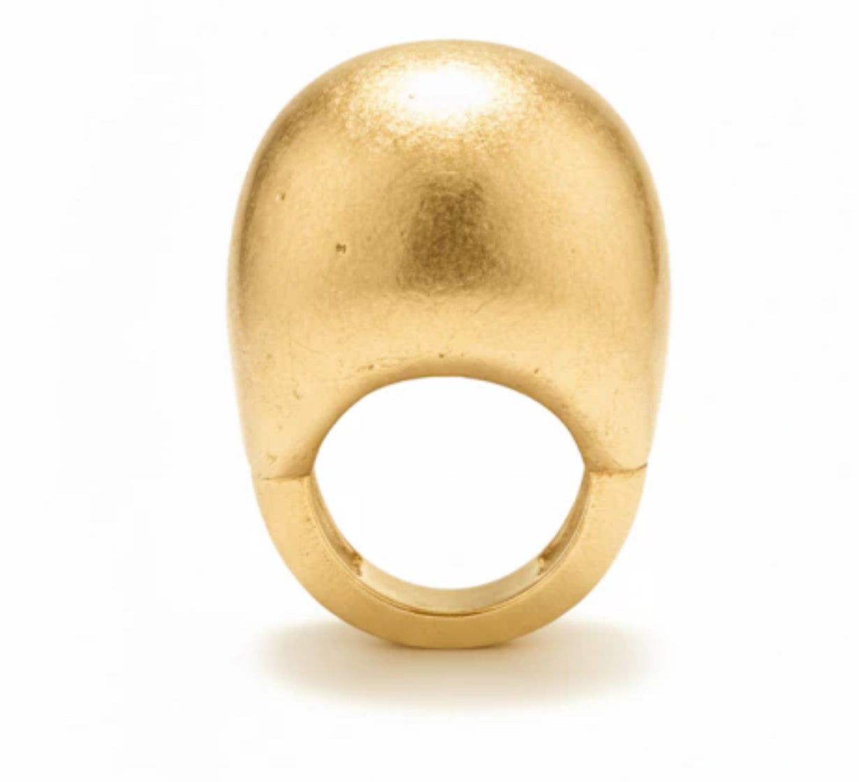 Textured Metal Dome Ring