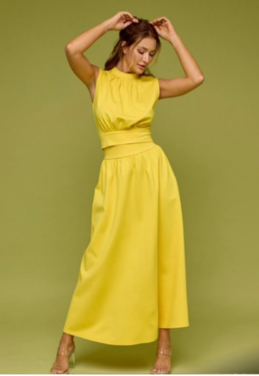 Bella 2pc Skirt Set_Yellow