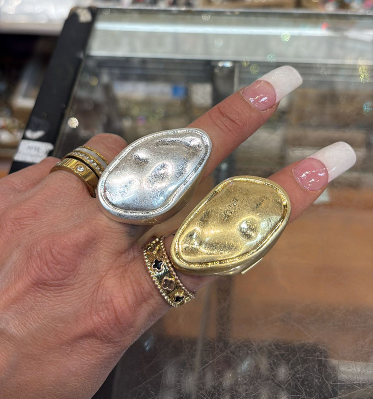 Hard Bold Truth Gold Stretch Ring