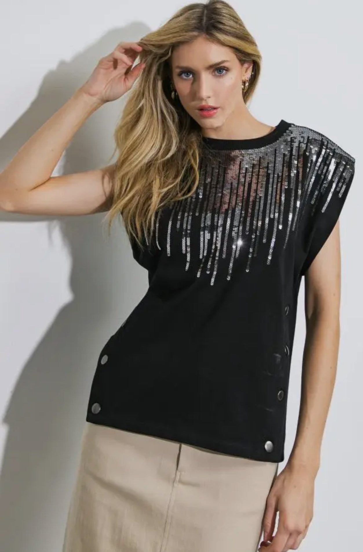 Ebony Shine Luxury Top