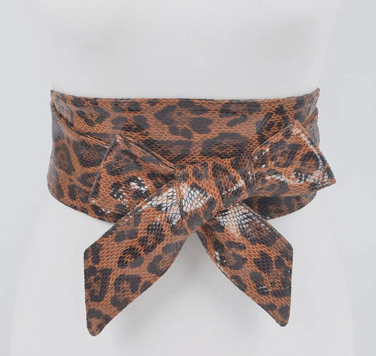 Leopard Wrap Belt