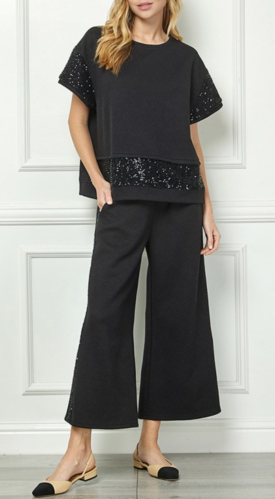 Chic Coordinated 2pc Pant Set