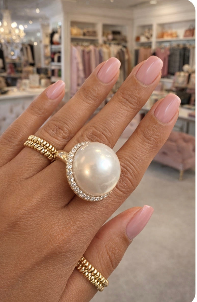 Pearl Dome Stretch Ring