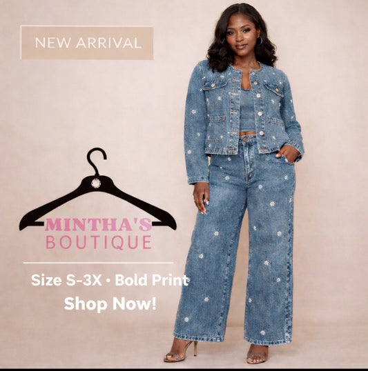 No More Excuses 2PC Denim Set