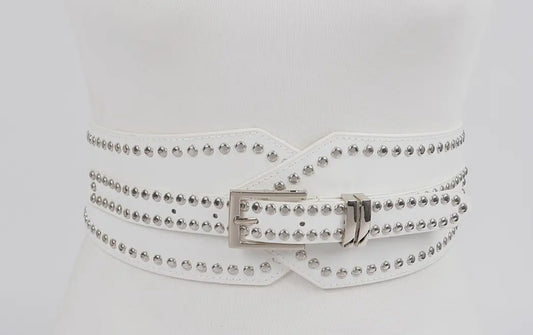 Studded Wide Belt