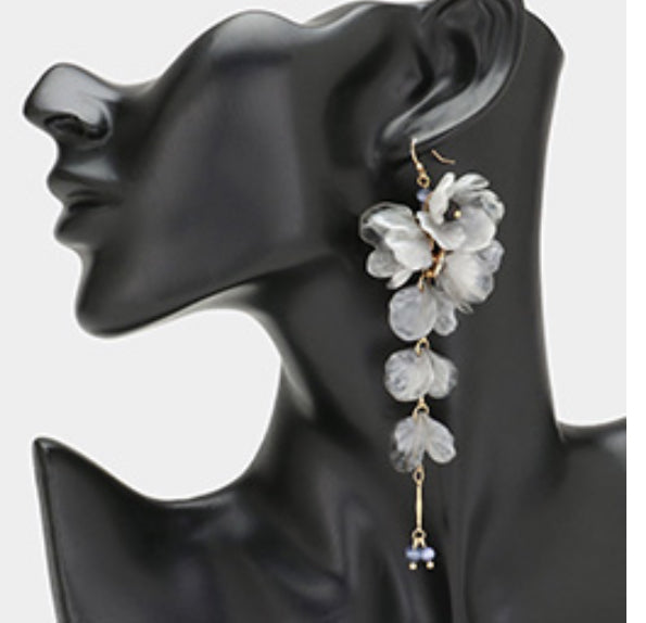 Oversized Flower Petal Earrings
