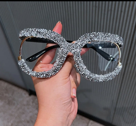 Oversized Flossy Fashion Frames