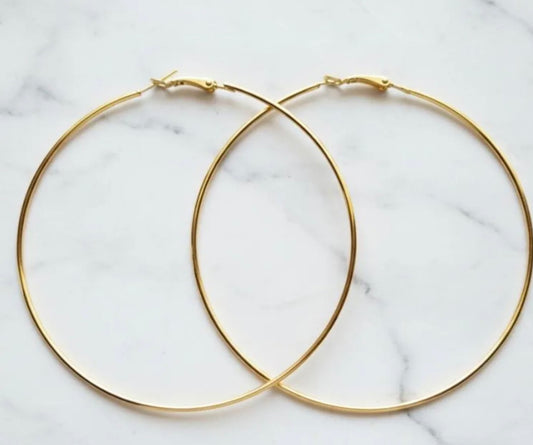Gold Hoop Earrings