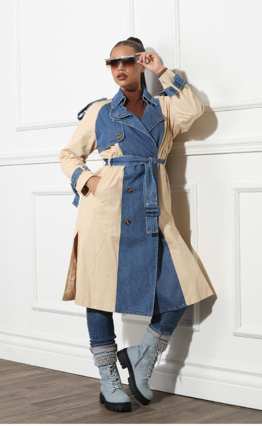 Very G Coat with Denim