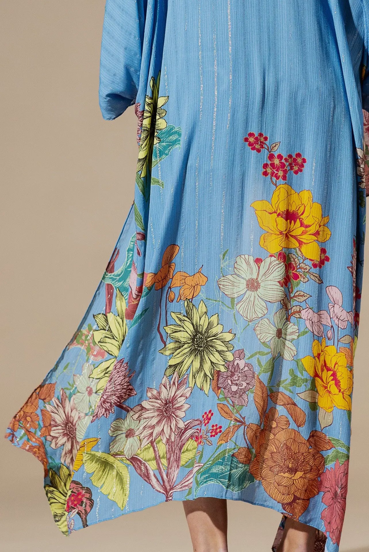 Yoga Blue Multi Kimono