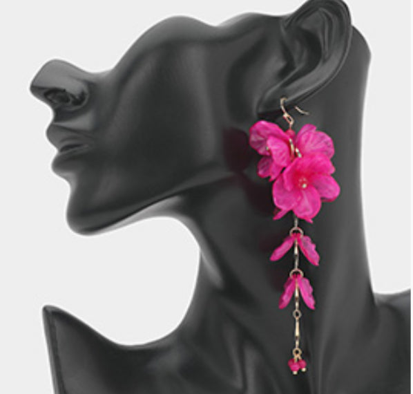 Oversized Flower Petal Earrings