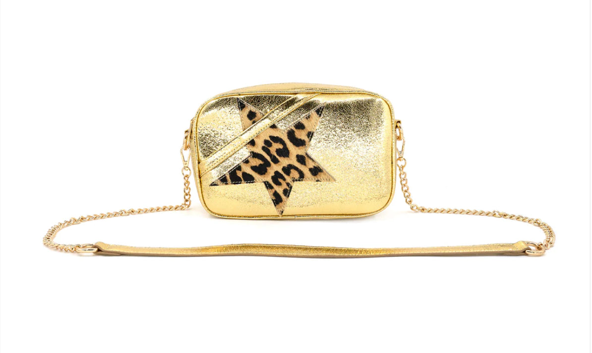 Golden Goose Mini Star Metallic Camera Bag