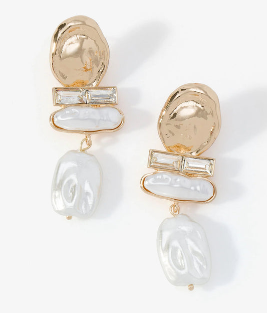 Statement Pearl Drop Earrings