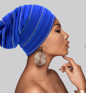Bling Accented Turban Hat