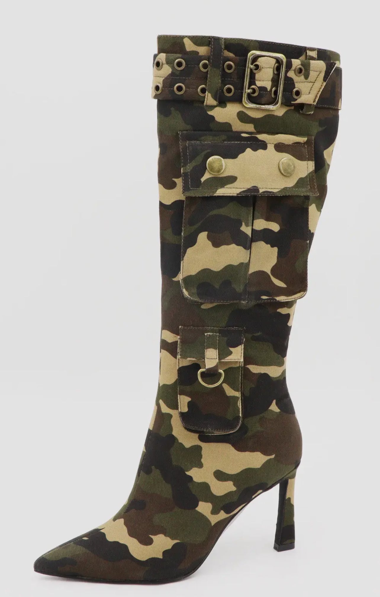 Jaelynn Camo Pocket Detail Boot