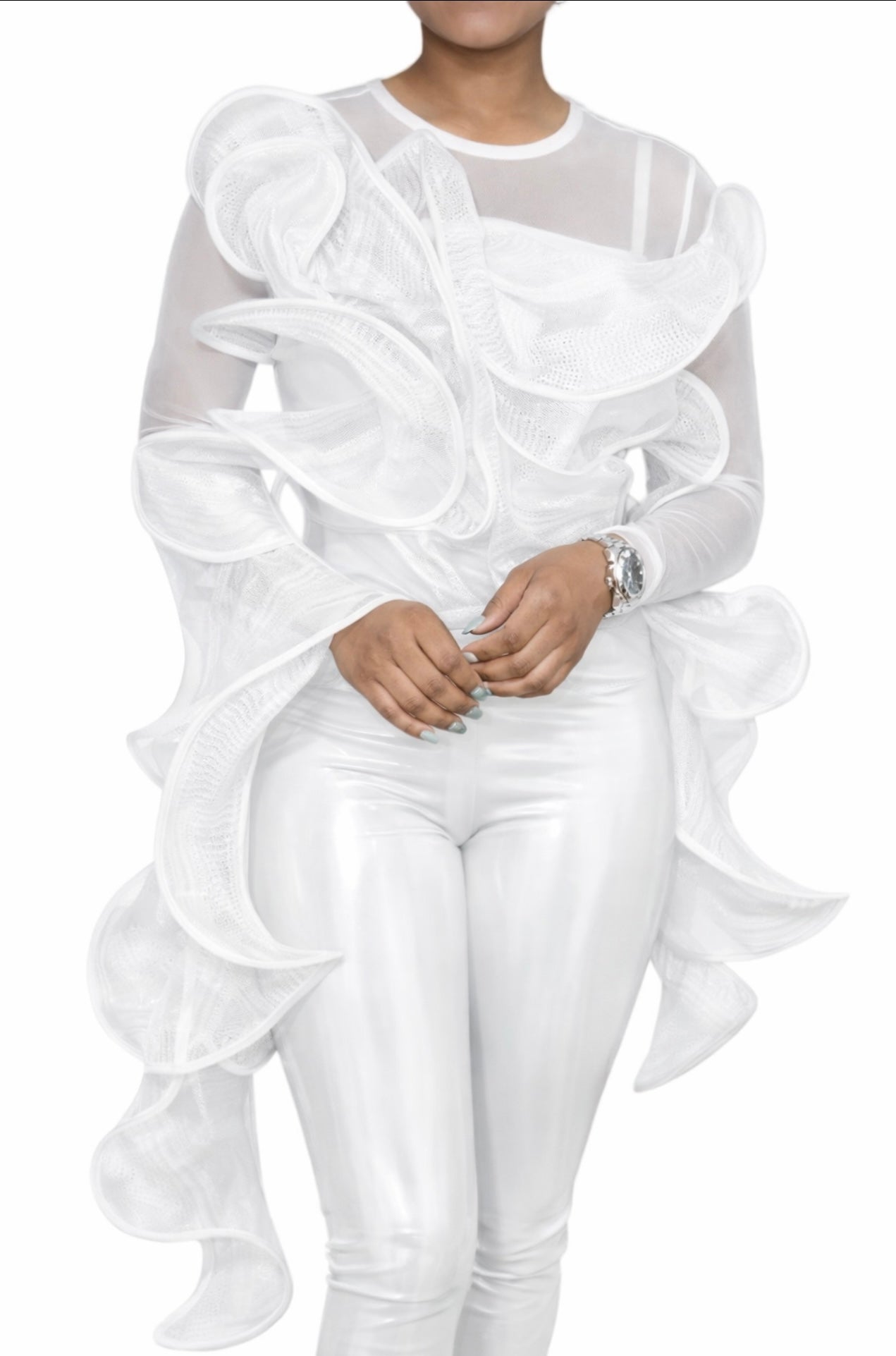 Riche Rich Auntie 2pc Top Set_White