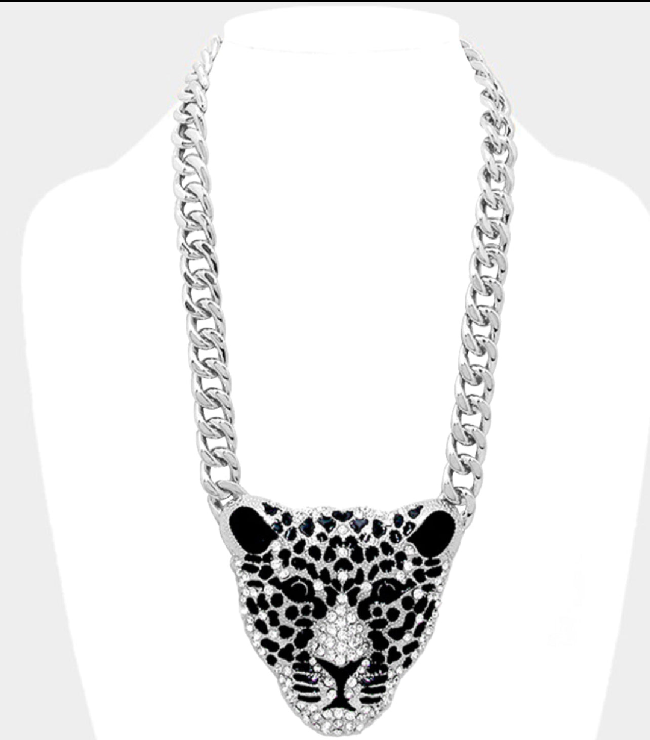 Vintage Bold Leopard Statement Necklace